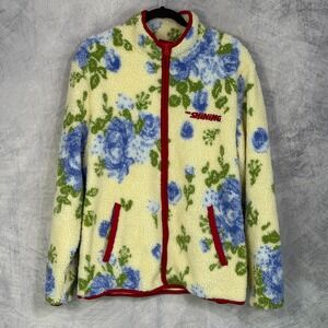 Dumbgood x The Shining Twins Floral wallpaper Fleece Jacket sz M Stephen King